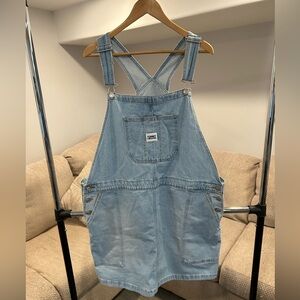 Tommy Hilfiger Light Blue Denim Overall Dress